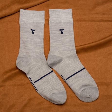 【TUFTE】MERINO LIGHT CREW SOCKS  - Black