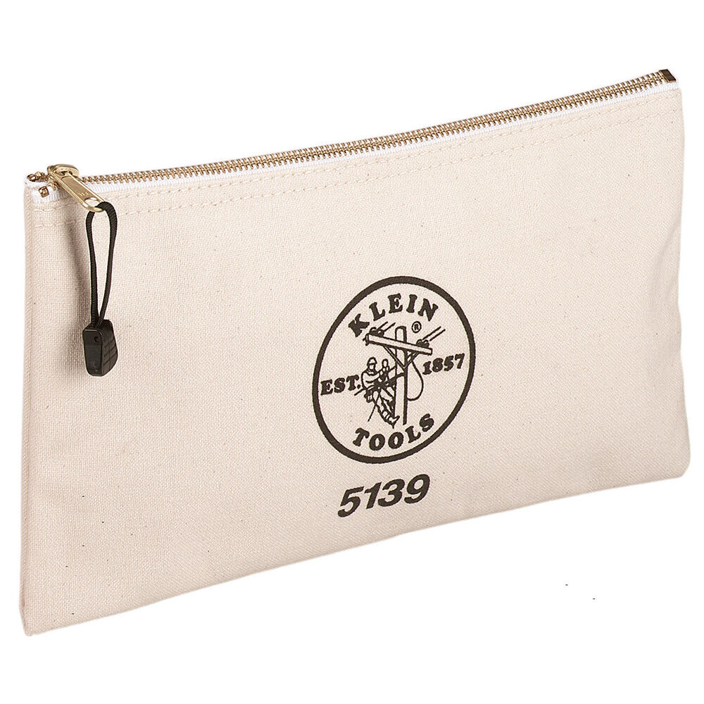 ファスナーポーチ　513 KLEIN TOOLS】5139 Zipper Bag, Canvas Tool Pouch