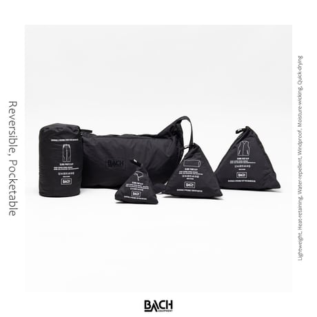 【BACHGarments】Sling Tube Reversible/Pocketable_Black_onesize
