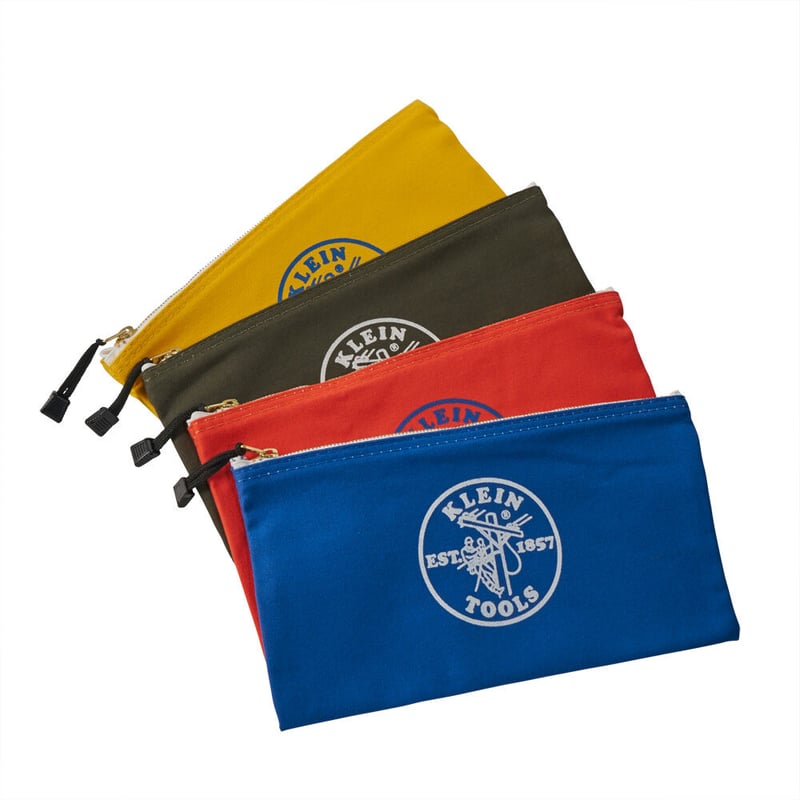 KLEIN TOOLS】5140 Zipper Bags, Canvas Tool Pouc