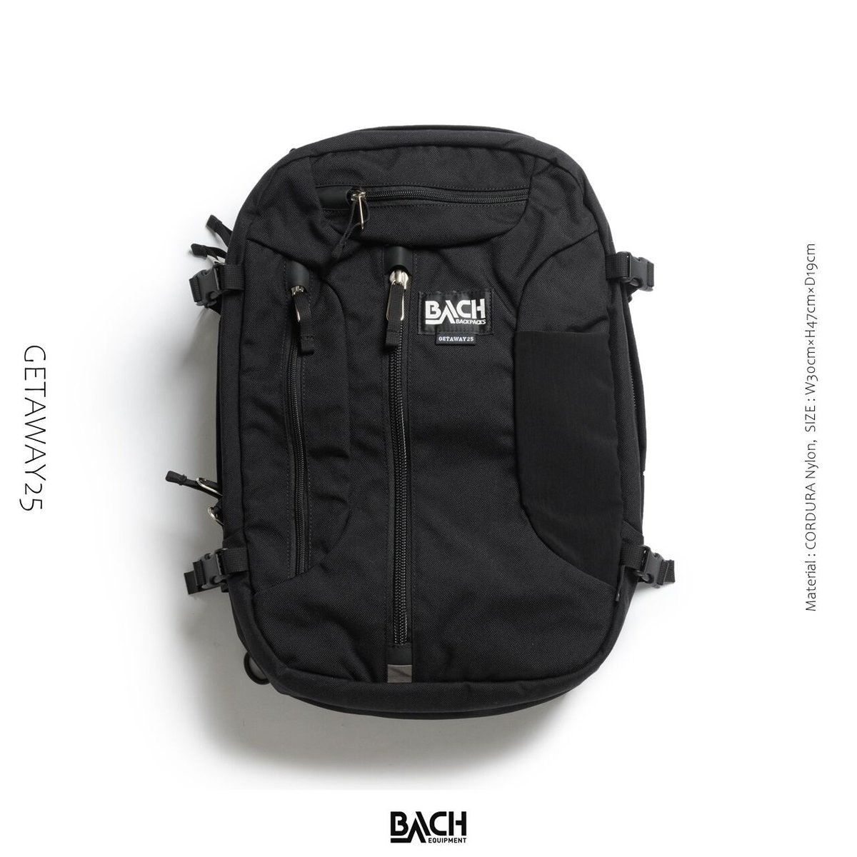 BACH】GETAWAY25 Black | gearism store