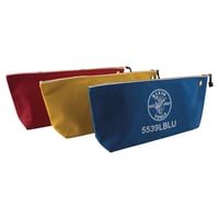 【KLEIN TOOLS】5539LCPAK Zipper Bags, Large Canvas Tool Pouches,18インチ-3色-1セット