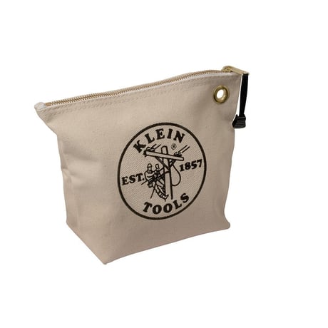 【KLEIN TOOLS】 5539 Zipper Bag, Canvas Tool Pouch, 10インチ