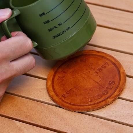【KLEIN TOOLS】98028 Klein Leather Coasters, 6pcs-1SET◆