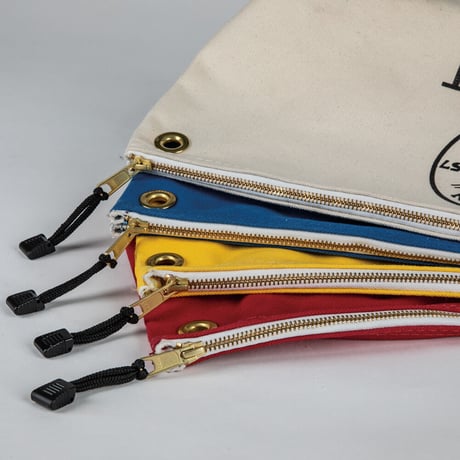 【KLEIN TOOLS】5539LNAT Zipper Bag, Large Canvas Tool Pouch, 18インチ-Natural