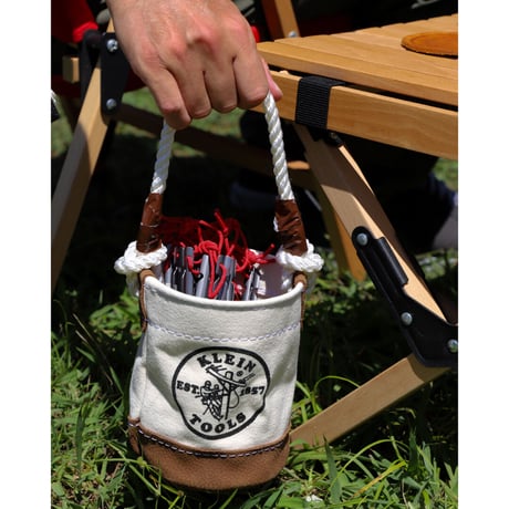 【KLEIN TOOLS】5104MINI Mini Tool Bucket, Leather-Bottom