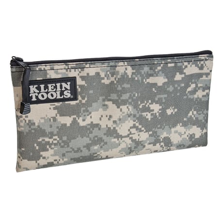 【KLEIN TOOLS】 5139C Zipper Bag, Camouflage Cordura Nylon Tool Pouch