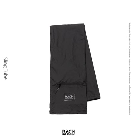 【BACHGarments】Sling Tube Reversible/Pocketable_Black_onesize