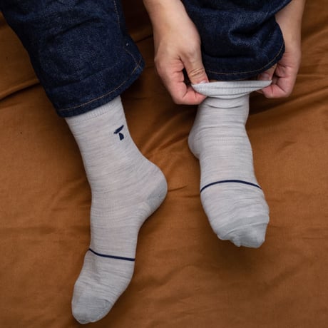【TUFTE】MERINO LIGHT CREW SOCKS  - Black