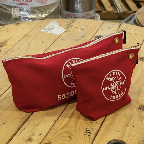 【KLEIN TOOLS】 5539 Zipper Bag, Canvas Tool Pouch, 10インチ