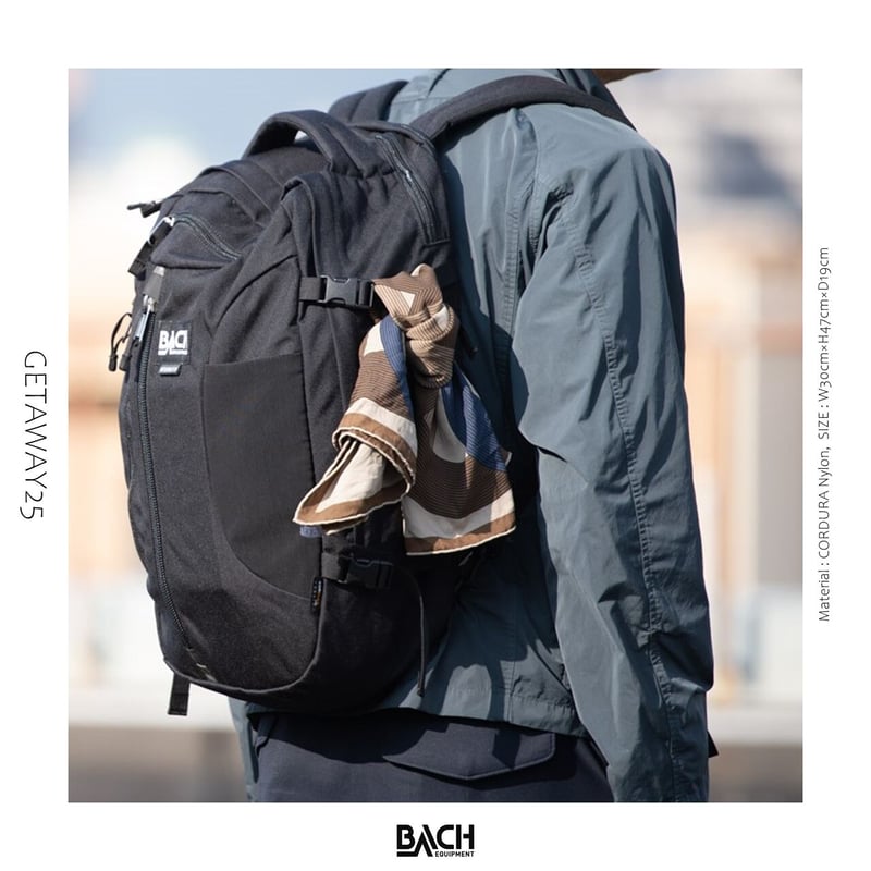 BACH】GETAWAY25 Black | gearism store