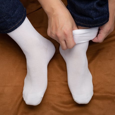 【TUFTE】CREW SOCKS - White