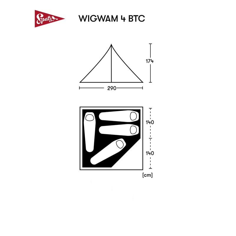 SPATZ】Wigwam 4 BTC | gearism store