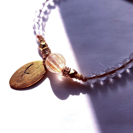 マクラメブレスレット　 Sunshine/GOLD 15cm~16cm