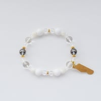 ゴムブレス　BASSCharm/White　14-15㎝