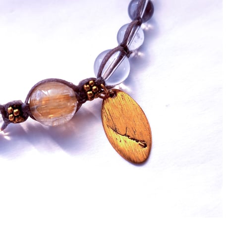 マクラメブレスレット　 Sunshine/GOLD  17cm~18cm