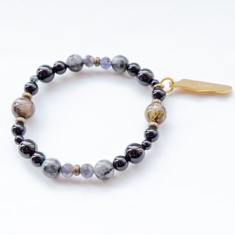 ゴムブレス　BASSCharm/Black　14-15㎝