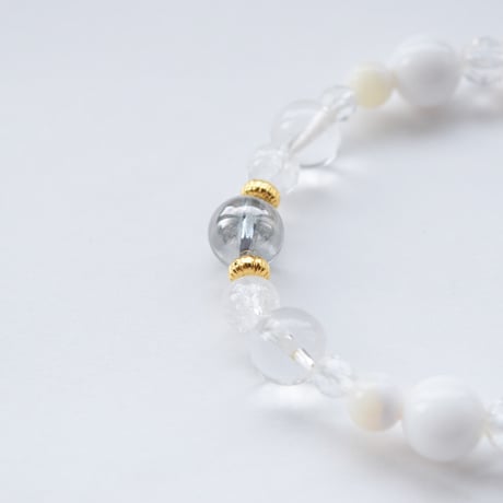 ゴムブレス　BASSCharm/White　14-15㎝
