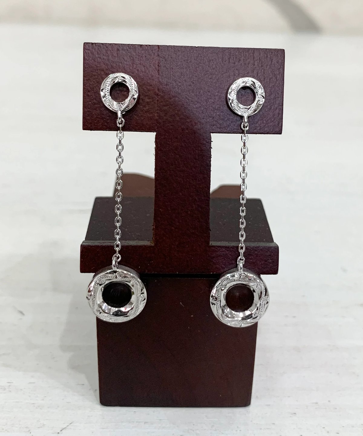 manoalino ハワイアンジュエリー フラワーモチーフピアス 10mm white plumeria studs earrings Hawaiianjewelry