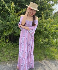 KALAUNU NEW  OFF-SHOUL  DRESS 　カラウヌニューオフショルダードレス