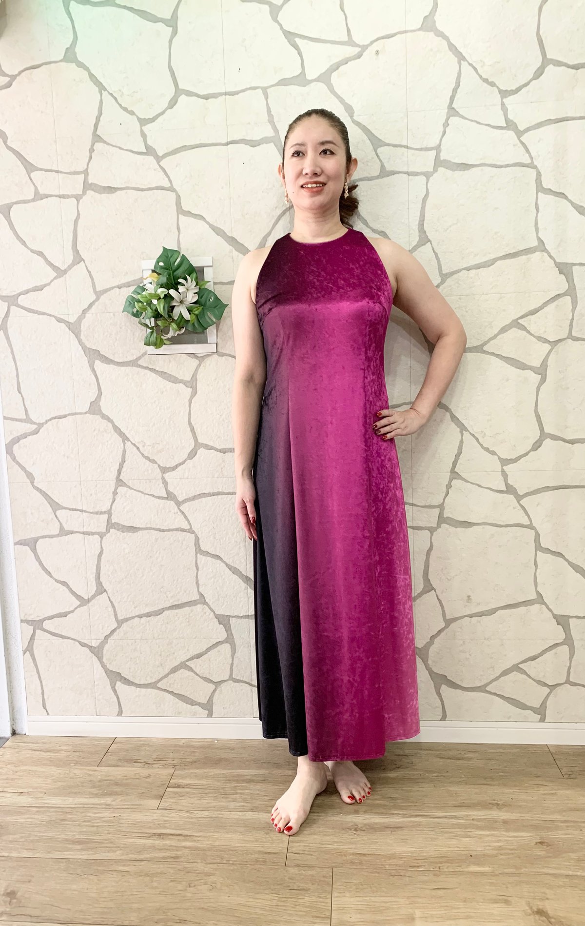 フラダンス ドレス ピンク アロハスタンダード ALOHA STANDARDS