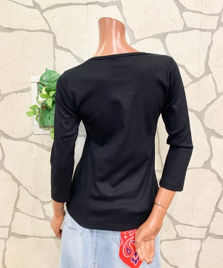 PUKANA ストレッチ７分袖 TEE PUOP-2428 B-A