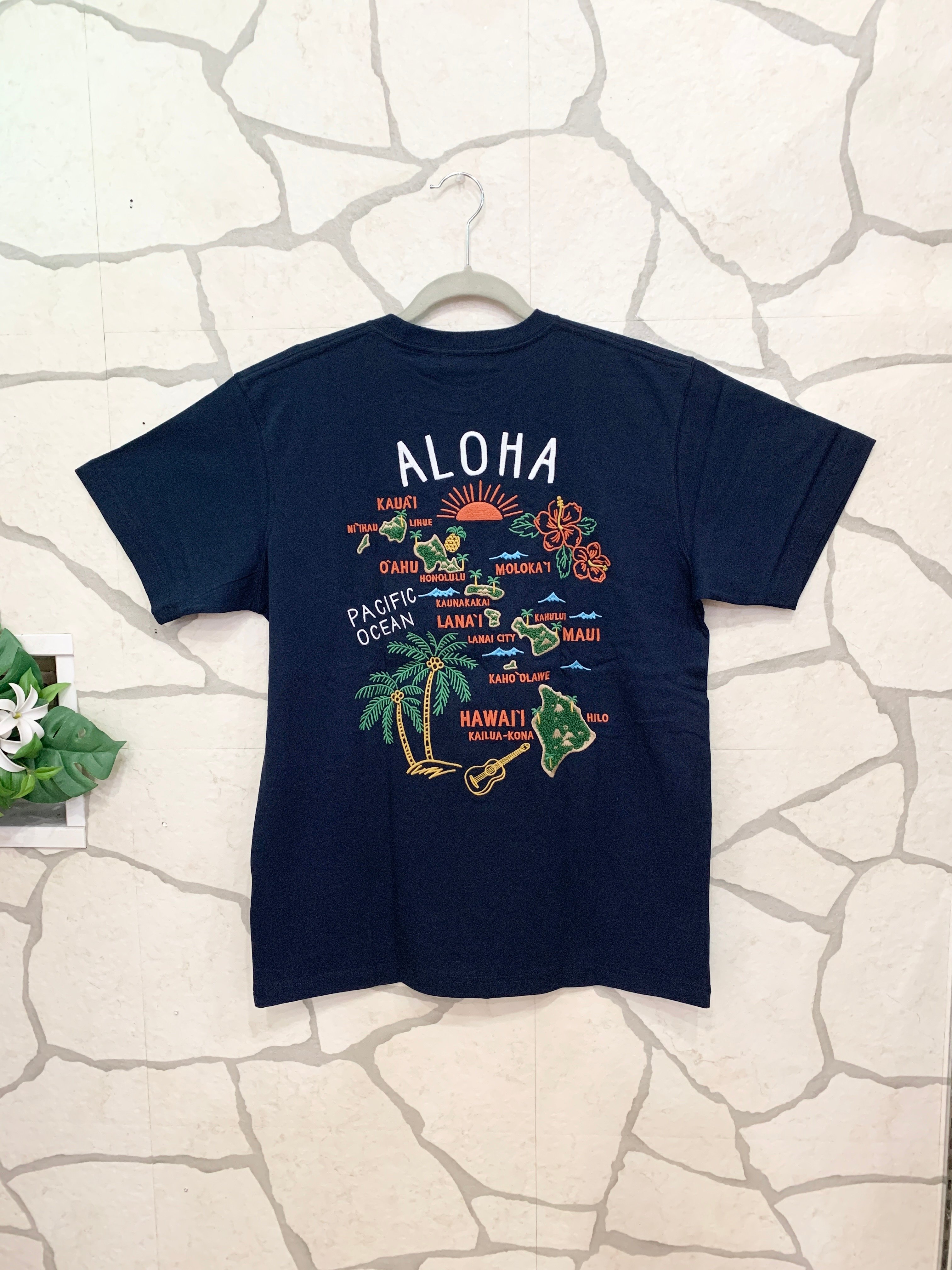 HULA LANI 刺繡メンズTシャツ 262HU1ST853 | Mariee's