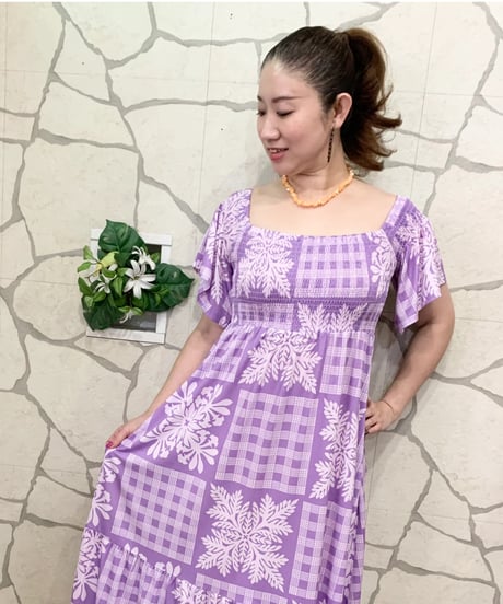 QUILT OFF-SHOUL  DRESS