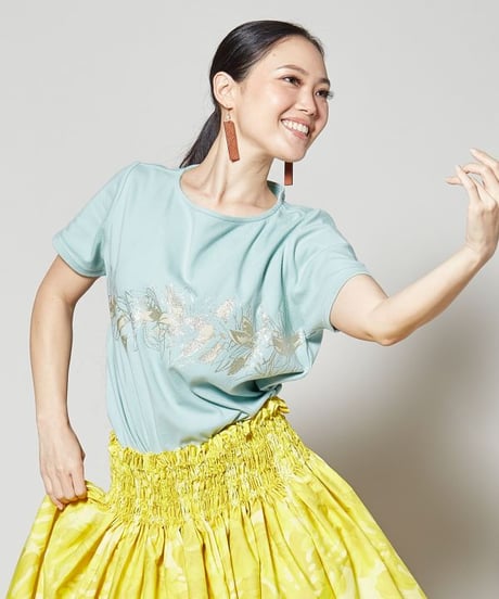 MAUNALOA 　リノティリーフTシャツ　YCA-5101