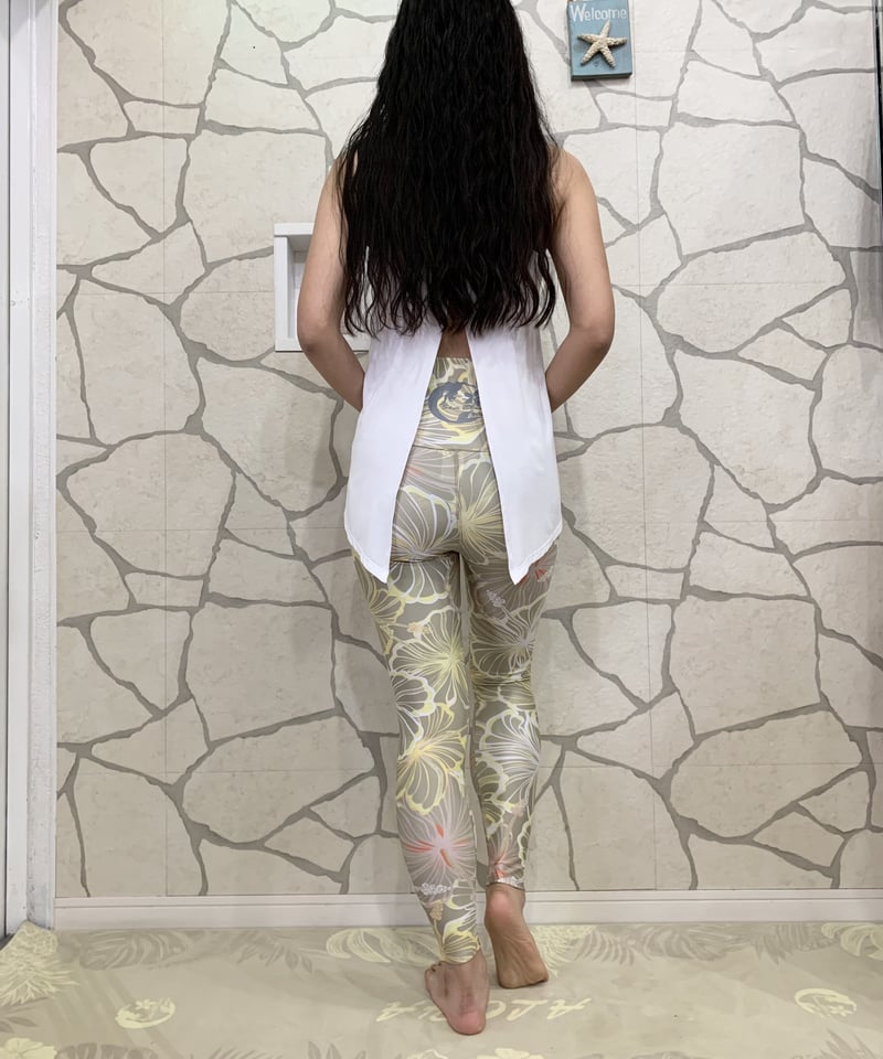 SEA BLUE HAWAII ALOALO LEGGING アロハ レギンス | Mar