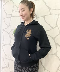 ユニセックス ジップパーカー フラガール