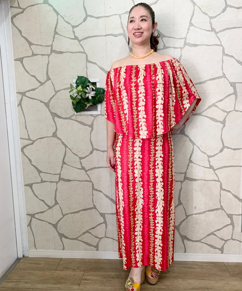 【7着】ハワイアンドレス made in hawaii PUAKENIKENI 4WAY DRESS | Mariee's