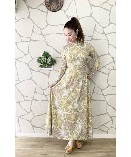 【日本製 フラダンス衣装】パープル ALOHA STANDARDS ワンピース 日本製 フラダンス衣装】パープル ALOHA STANDARDS ワンピース