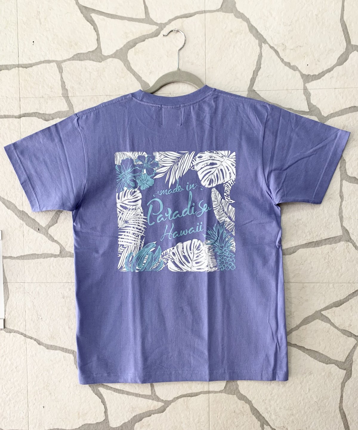 SEA BLUE HAWAII ユニセックス 半袖Tシャツ MADE IN PARADISE