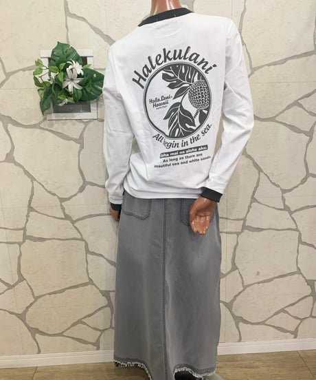 HULA LANI レディース ロングTシャツ 251HU2LT128