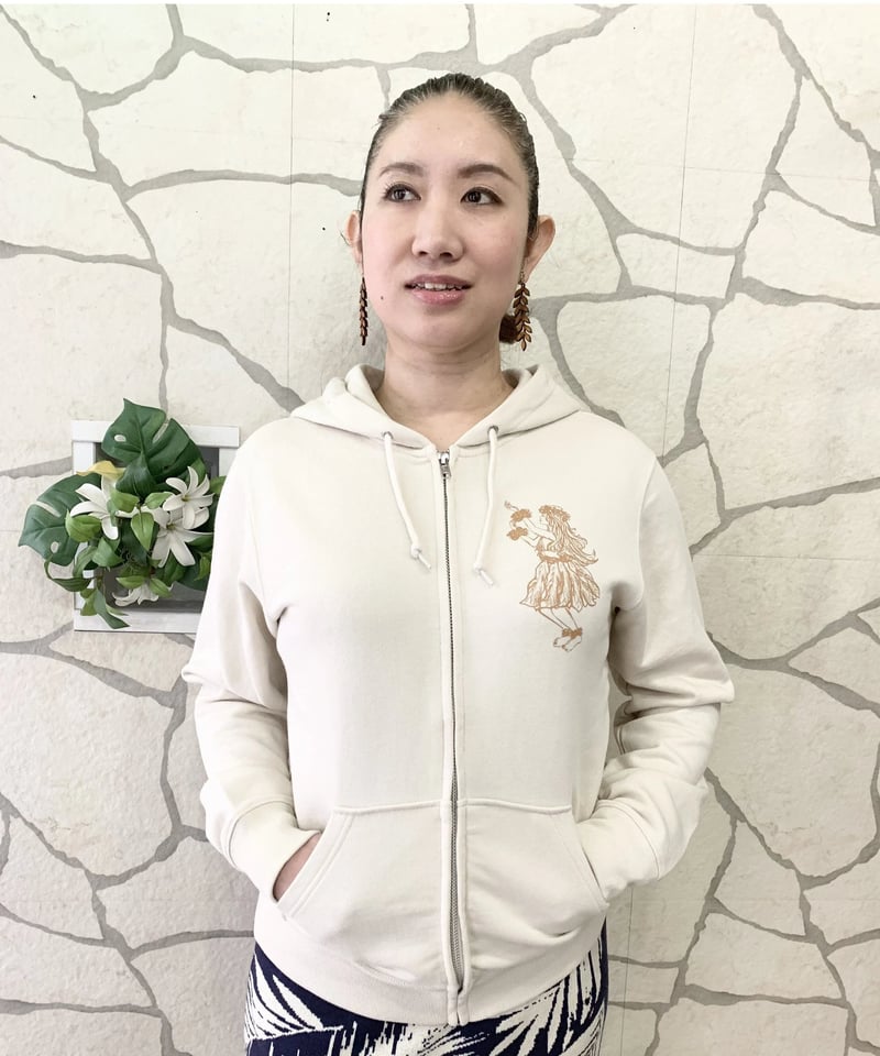ユニセックス ジップパーカー フラガール | Mariee's ユニセックス ジップパーカー フラガール | Mariee's