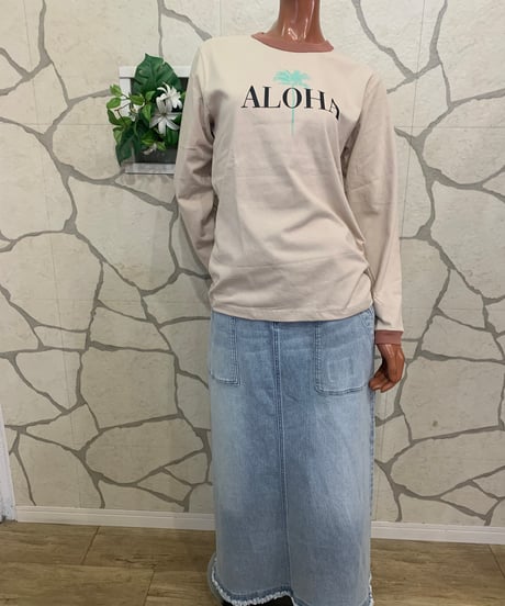 HULA LANI レディース ロングTシャツ 251HU2LT130