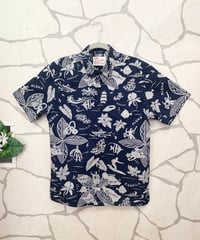 KAHALA アロハシャツ  kipa mai 90th　ボタンダウン