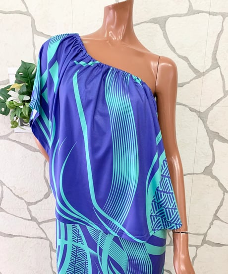 MANOA 4WAY DRESS　【 ブルー 】