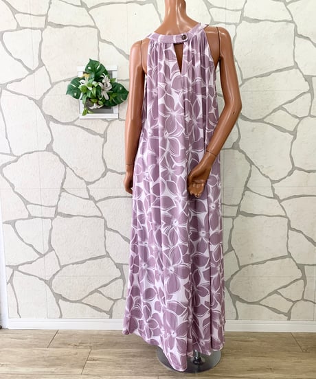 MANA PUA BUTTON DRESS  【 ローズ 】