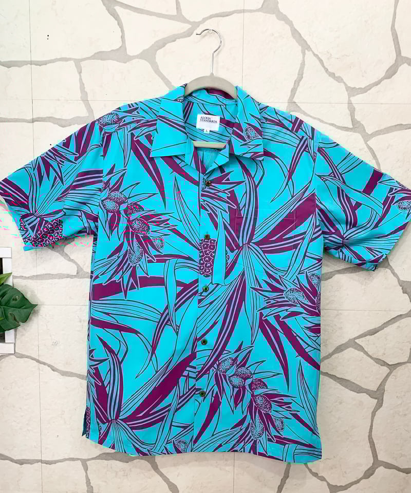開襟アロハシャツ【 ヒーナノ】柄 | Mariee's