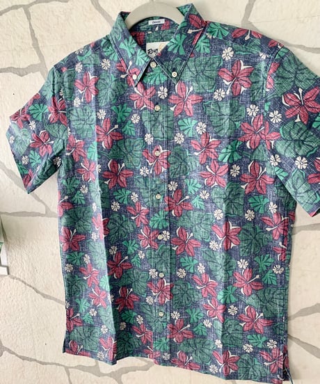 レインスプーナー REYN SPOONER アロハシャツ【 ネイビー 】M594012523