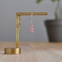 数字イヤリング 8 ピンク
