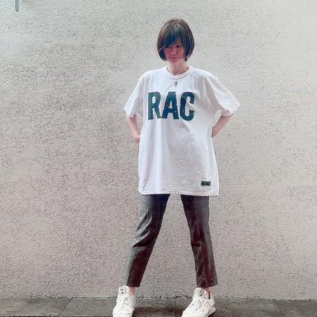 RAC T-shirt (White×Black)