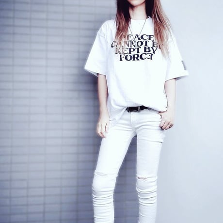 PEACE T-shirt (White) ビッグシルエット