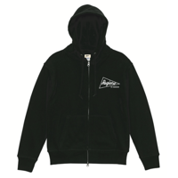 MARVERICK Zip-up Hoodie (Black×White)