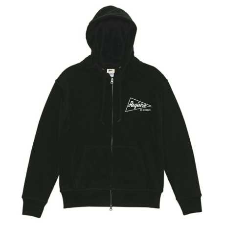 MARVERICK Zip-up Hoodie (Black×White)