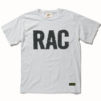 RAC T-shirt (White×Black)