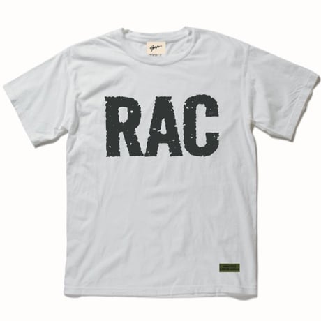 RAC T-shirt (White×Black)