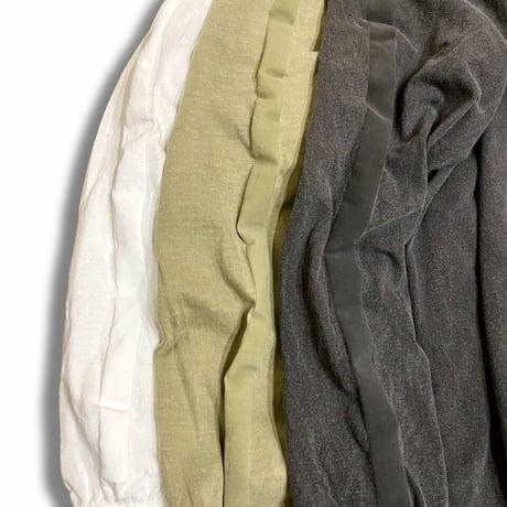 Line print Long Sleeve T-shirt (Khaki)